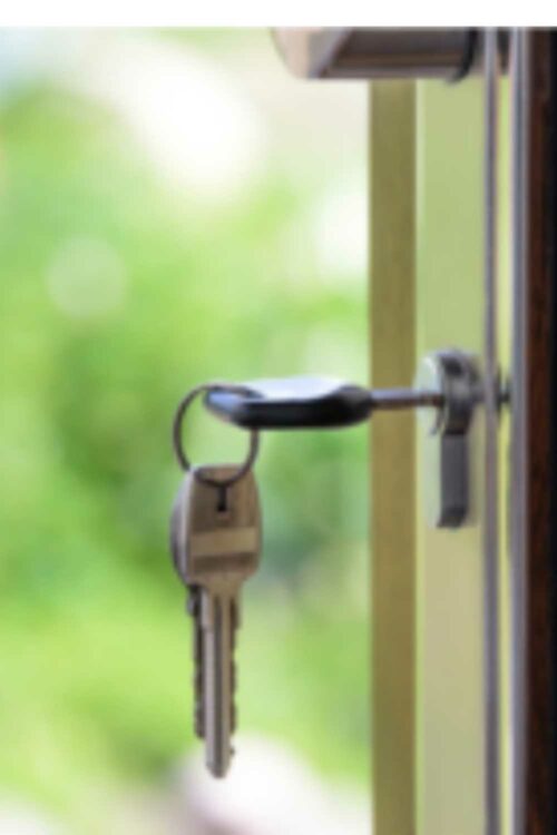 What are good work habits? Hanging your keys on a door can help remind you where they're at the next day.