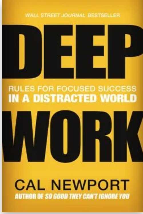 Deep Work: This book primarily discusses focus and how it's implemented to deep work.