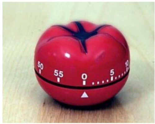 How to do the pomodoro technique: This technique is referred to as a tomato-sized timer.