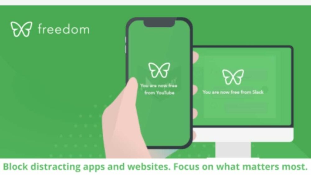 Freedom App Banner: Freedom is a great tool to use from distractions online.