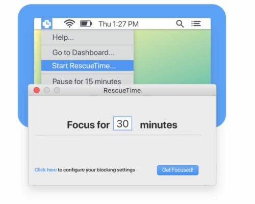 Rescuetime review: Focustime is a top feature for using the Rescuetime dashboard.