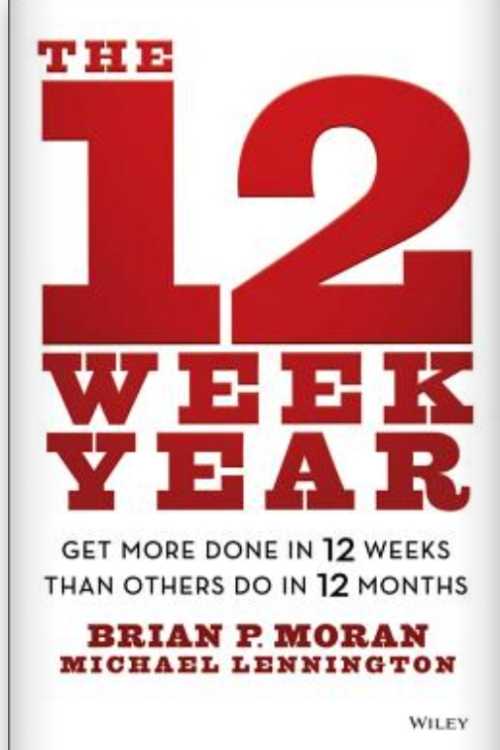 The 12 Week Year: This book lays out a plan to set goals in a 12-week period over a 12-month period.