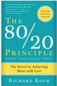 The 80 20 Principle Book: This book goes over the Pareto principle more in detail.