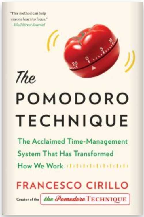The Pomodoro Technique: This picture is the book cover by Cirillo.