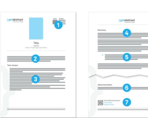 getAbstract book summary review: getAbstract comes with a proven template to help readers understand the main points from a book summary.