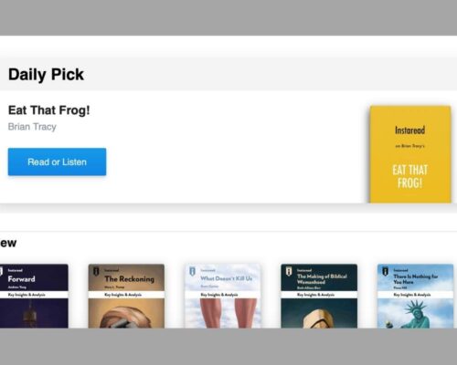 Instaread review: Oftentimes, Instaread will usually put out a daily pick to read. It’s often known as their top recommendation feed on what to read next.