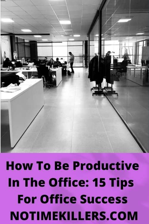 How to be productive in the office: This post goes over some ways to work productively in an office.
