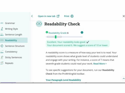 Is ProWritingAid good: ProWritingAid has grammar and readability checks to help assist with your writing.