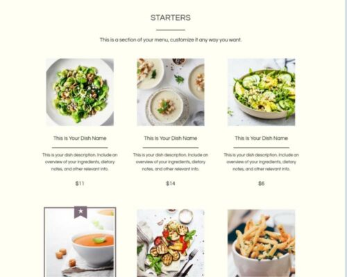 Wix is a good website builder: Making a menu through Wix is good for those who are restaurant owners.