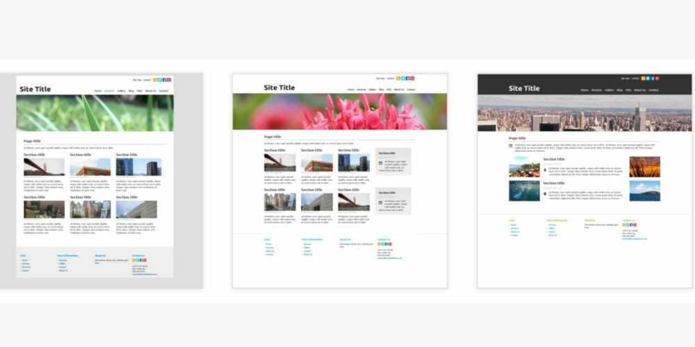 Make a website in 5 minutes: Websitesin5 comes with beautiful design templates to building a simple website.