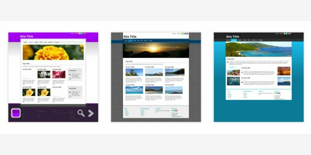 Make a website in 5 minutes: Websitesin5 provides nice templates for making a simple website.