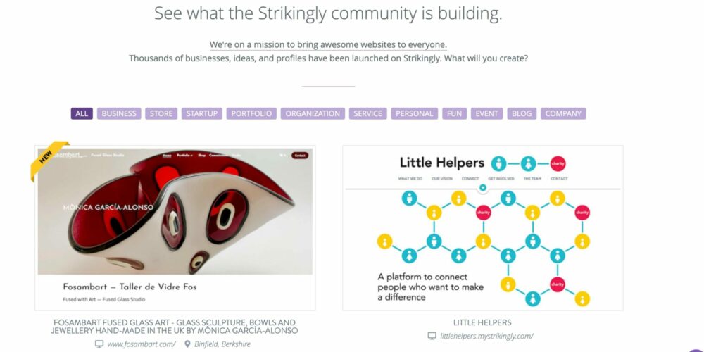Strikingly website creator: Strikingly's mission is to give users access to building a great website.