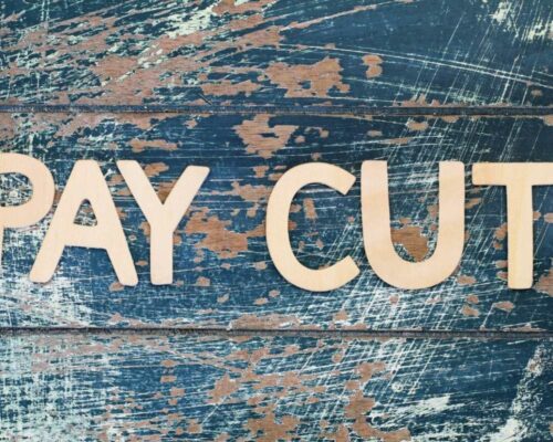 What happens when you get a pay cut? Pay cuts are not uncommon, especially when the economy is in a steady decline.