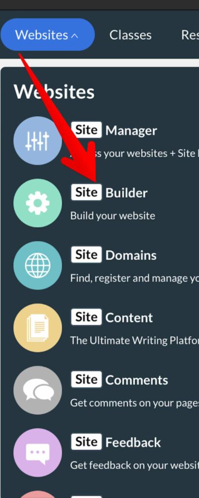 What is SiteRubix? This is the WA website section where you can go to website builder.
