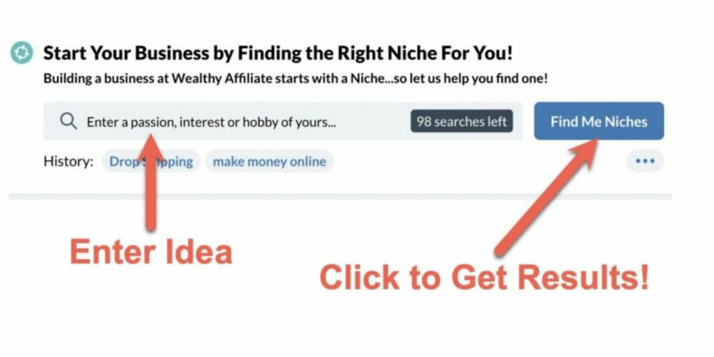 Can I blog without a niche? The niche finder is a new tool that came out within the WA platform.