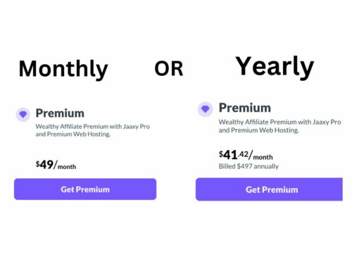 Is Wealthy Affiliate worth the price? WA offers monthly and yearly options to go for a premium membership.