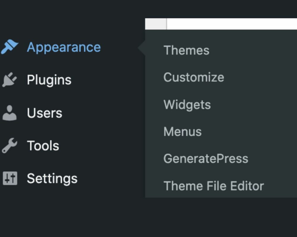 How do I edit a drop-down menu in WordPress? This section of WordPress is where you can edit the appearance and look through the menus.