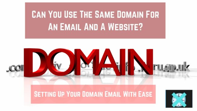 Can you use the same domain for an email and a website? This post will go over the steps to setting up a domain-specific email.